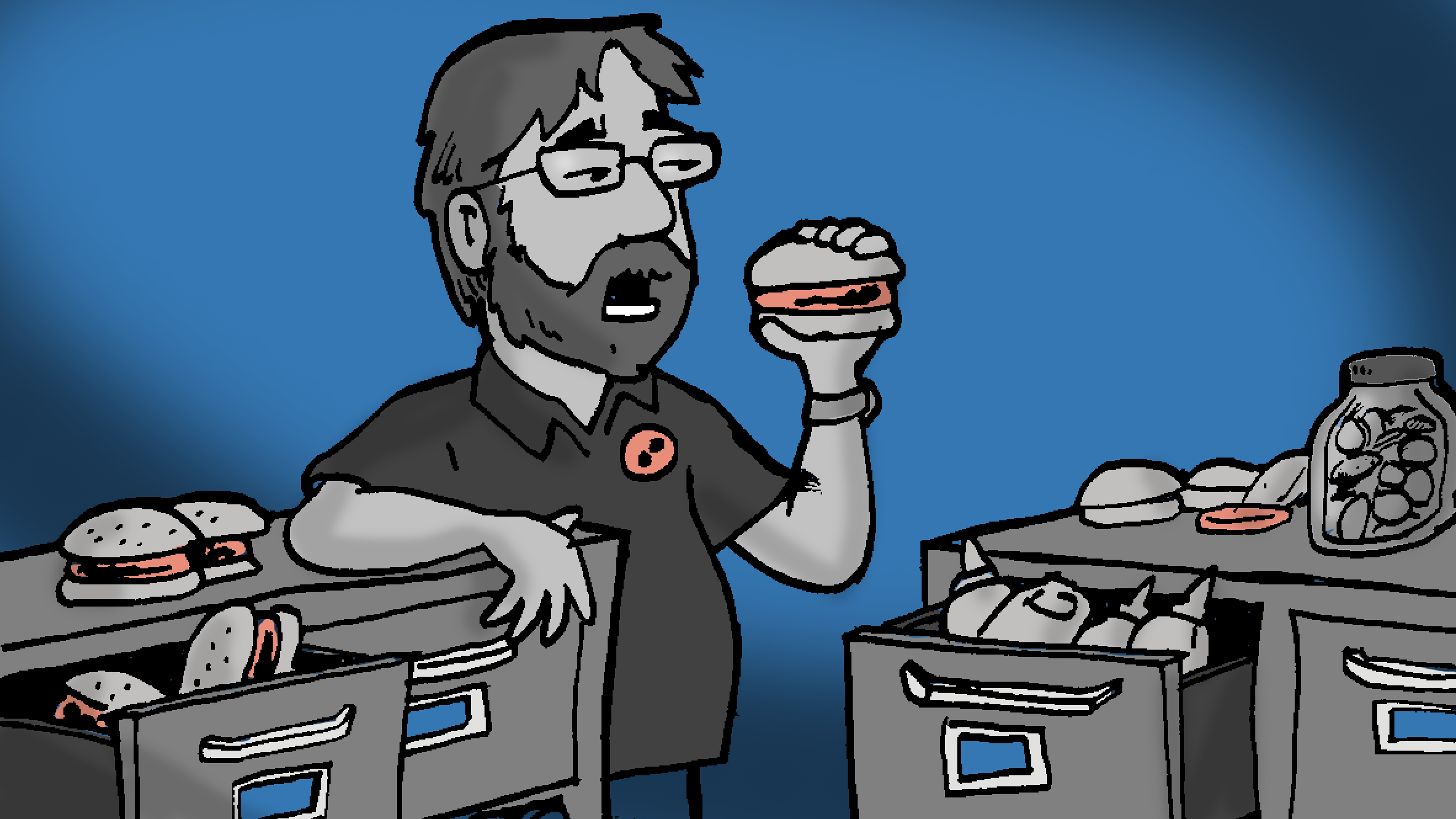 Illustration for &lsquo;The Bureaucracy of Burgers.&rsquo;